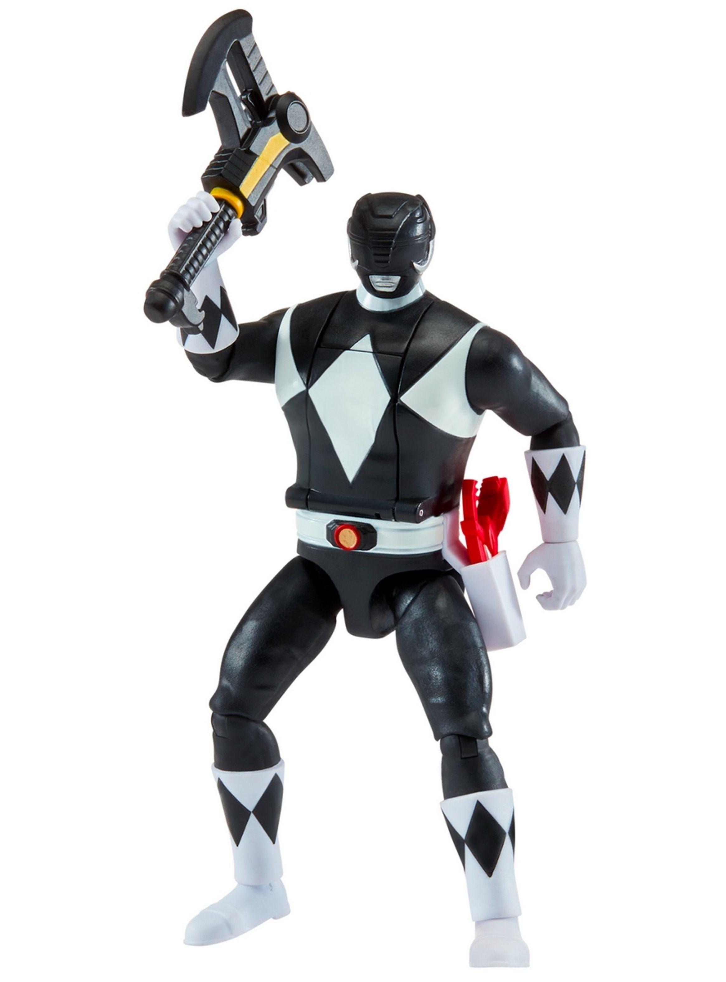 Power Rangers Figura Gira Cabeza - Black Ranger-0