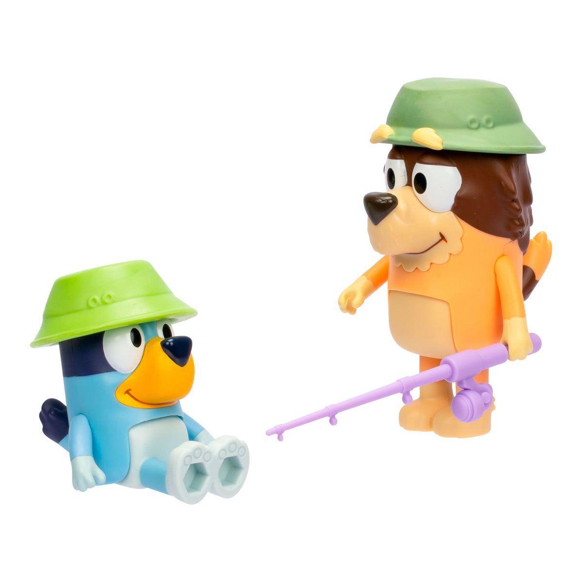 BLUEY PACK 2 FIGURAS PERSONAJES - PESCANDO CON EL ABUELO-3