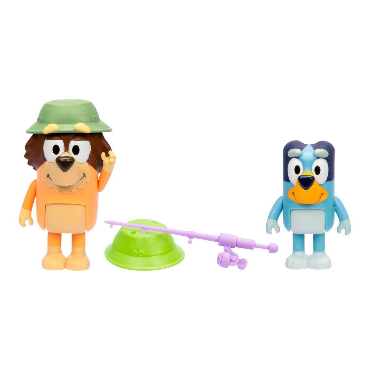 BLUEY PACK 2 FIGURAS PERSONAJES - PESCANDO CON EL ABUELO-4