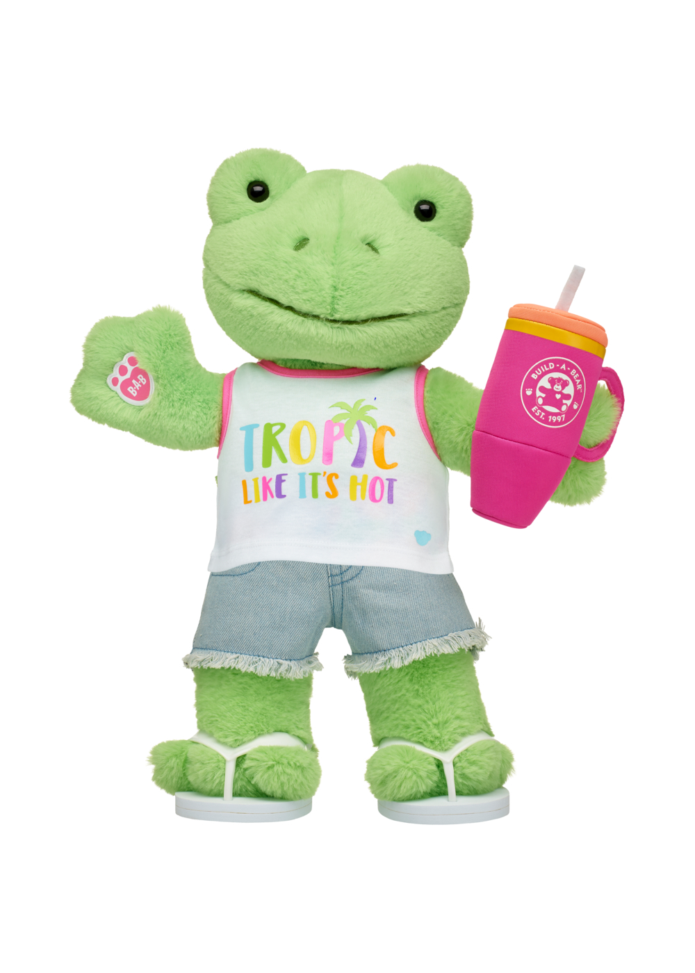 Short Bellos Blue Jeans Flecos Build-A-Bear-1