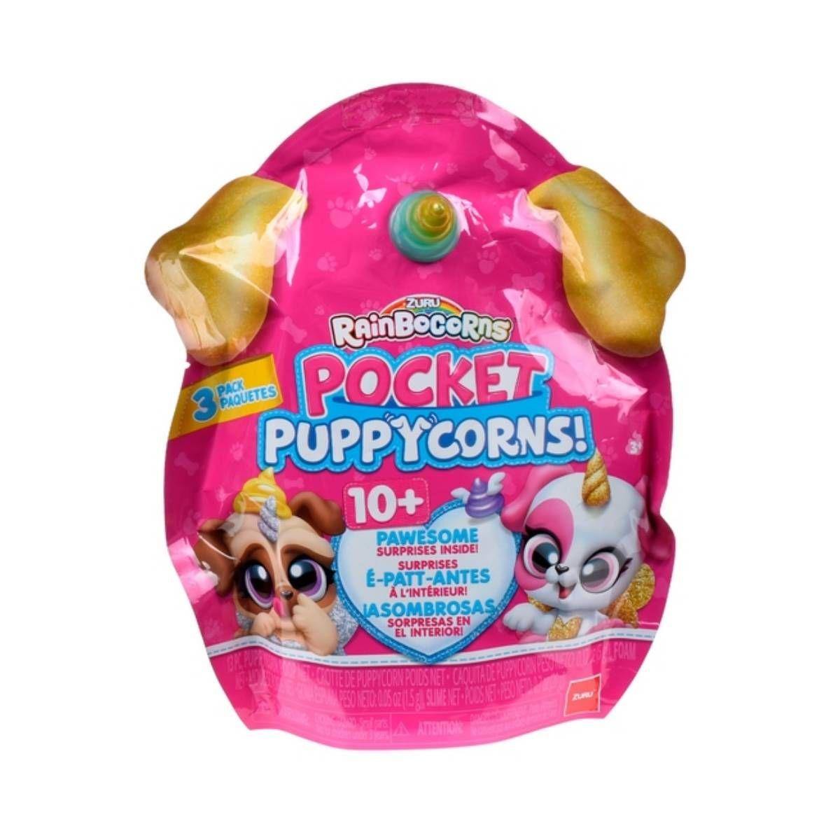 PACK SORPRESA 3 FIGURAS PUPPYCORNS RAINBOCORNS - DORADO-2