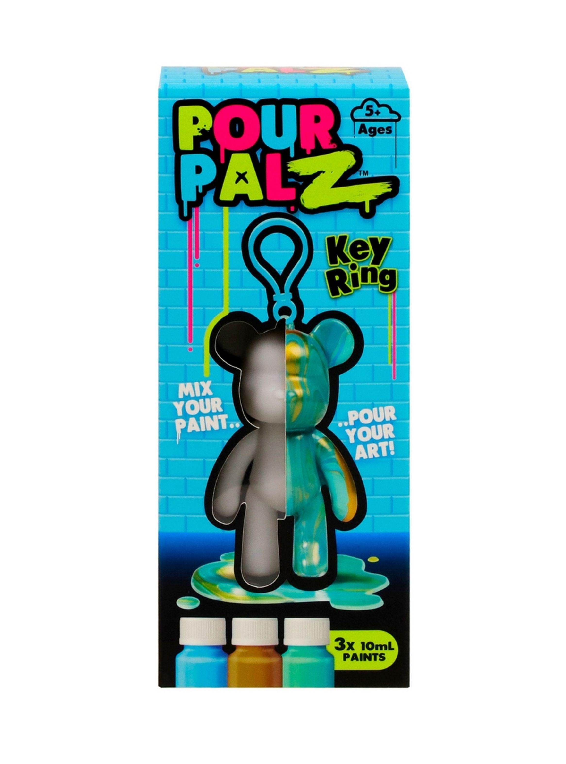 Oso Llavero Para Pintar Pour Palz - Celeste-2