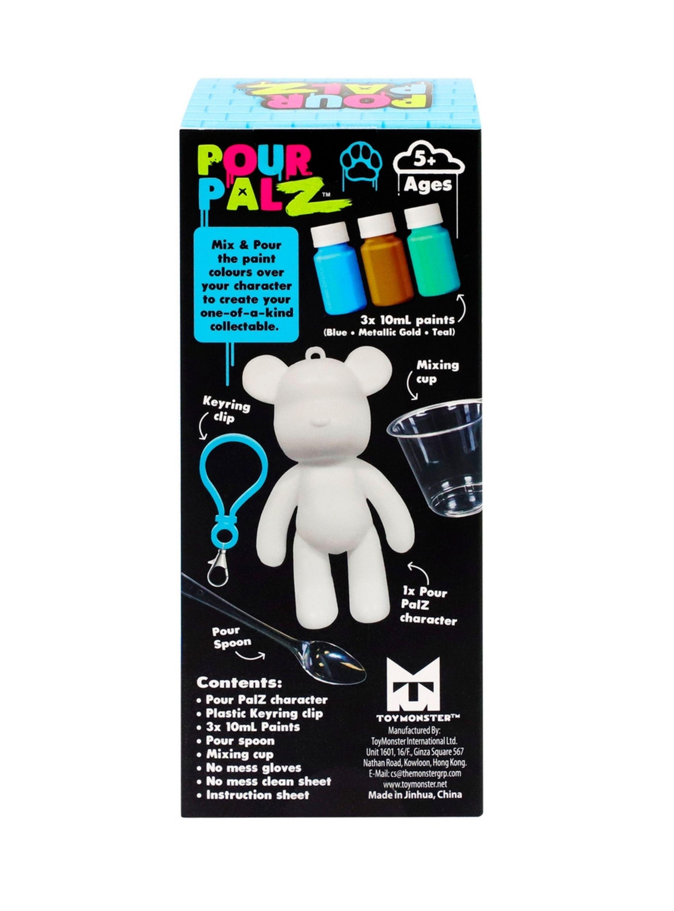 Oso Llavero Para Pintar Pour Palz - Celeste-3