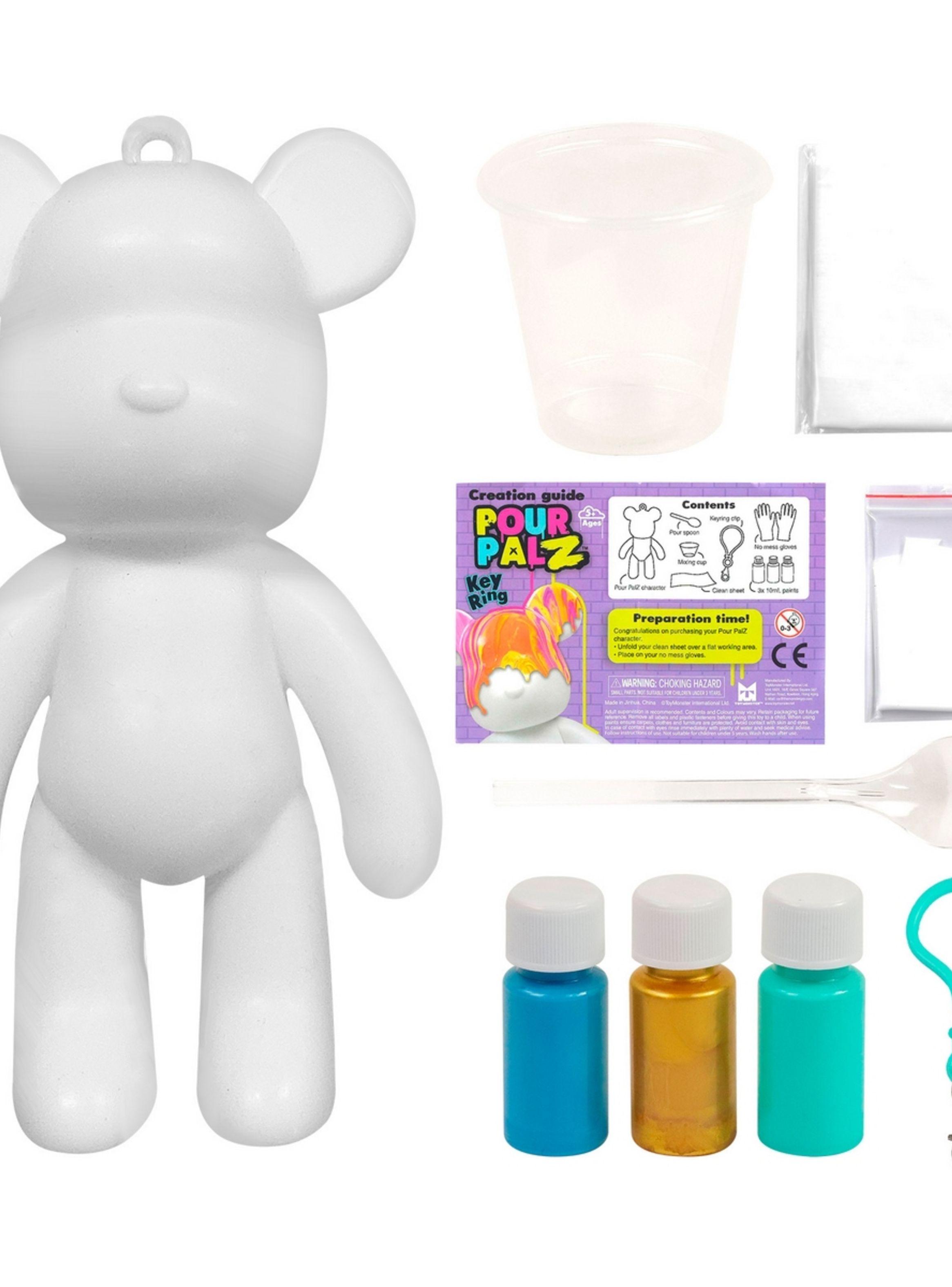 Oso Llavero Para Pintar Pour Palz - Celeste-4