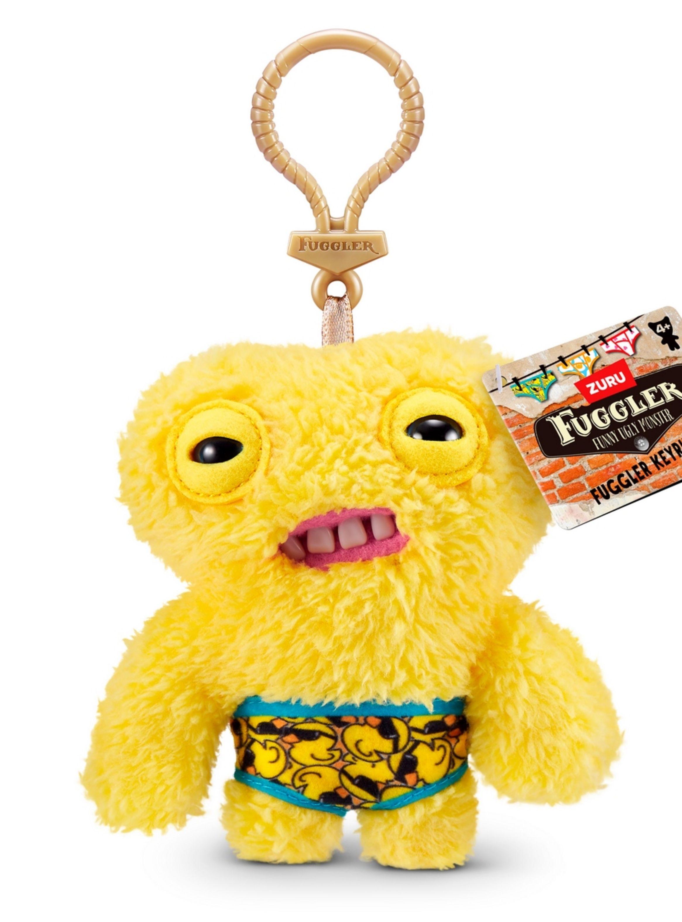 PELUCHE LLAVERO FUGGLERS DE 13 CMS DE ZURU - AMARILLO-1