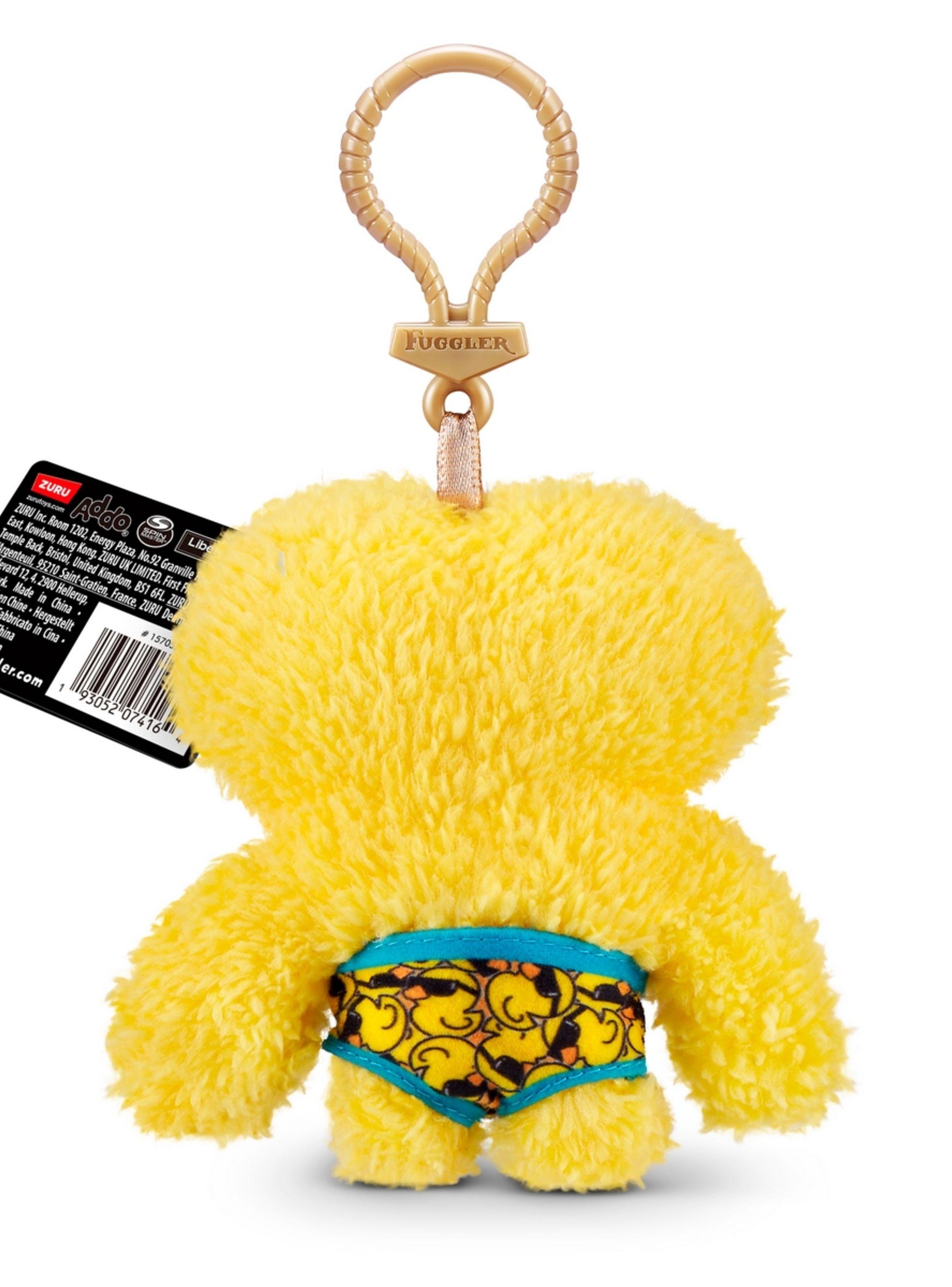 PELUCHE LLAVERO FUGGLERS DE 13 CMS DE ZURU - AMARILLO-2