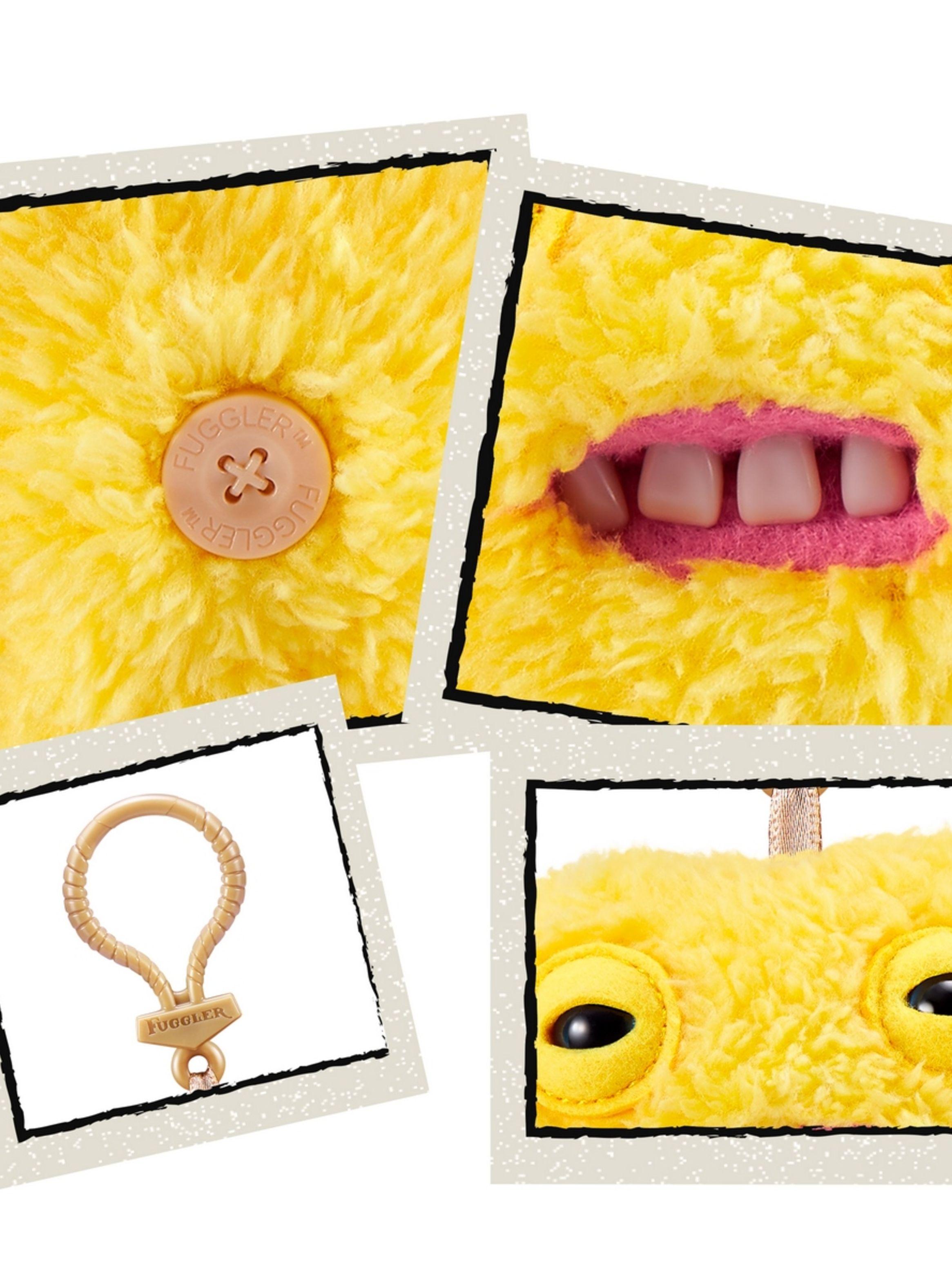 PELUCHE LLAVERO FUGGLERS DE 13 CMS DE ZURU - AMARILLO-3