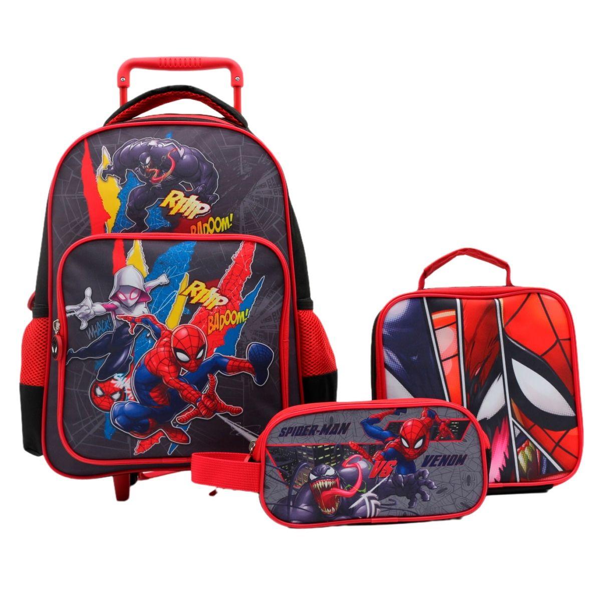 Set Promo Bts 3 Piezas Mochila 38 Cm-lonchera -estuche Spide-0