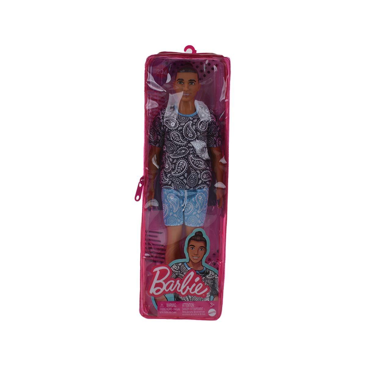 Ken Fashionista Barbie - Cabello Castaño Con Moño-0