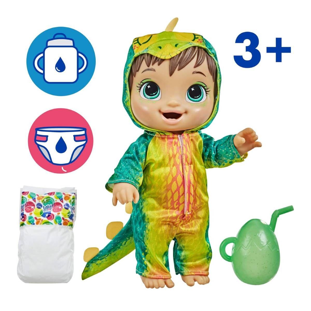 Baby Alive Bebe-saurio Hasbro - Estegosaurio-5