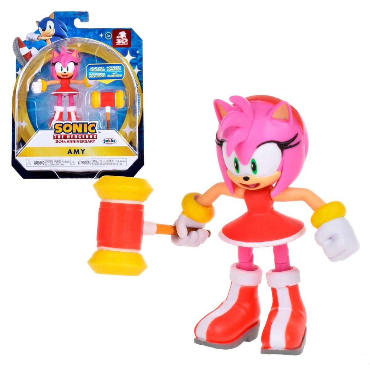 Figura Sonic 10 Cm. Con Accesorio - Modern Amy With Hammer-0