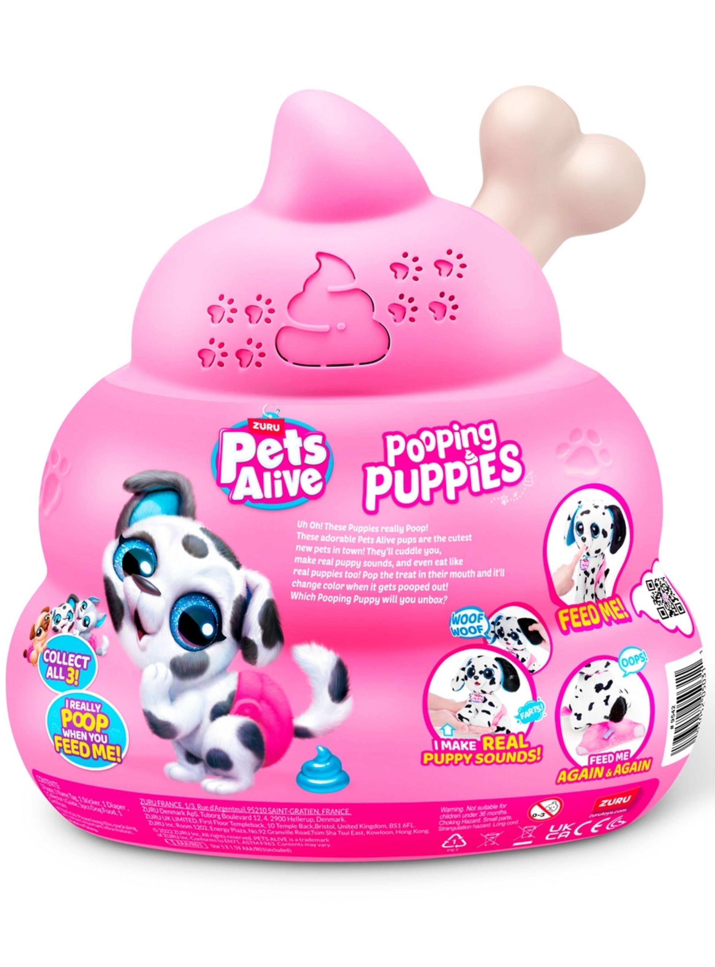 Mascota Real Pooping Puppies Pets Alive - Hueso Marfil-3