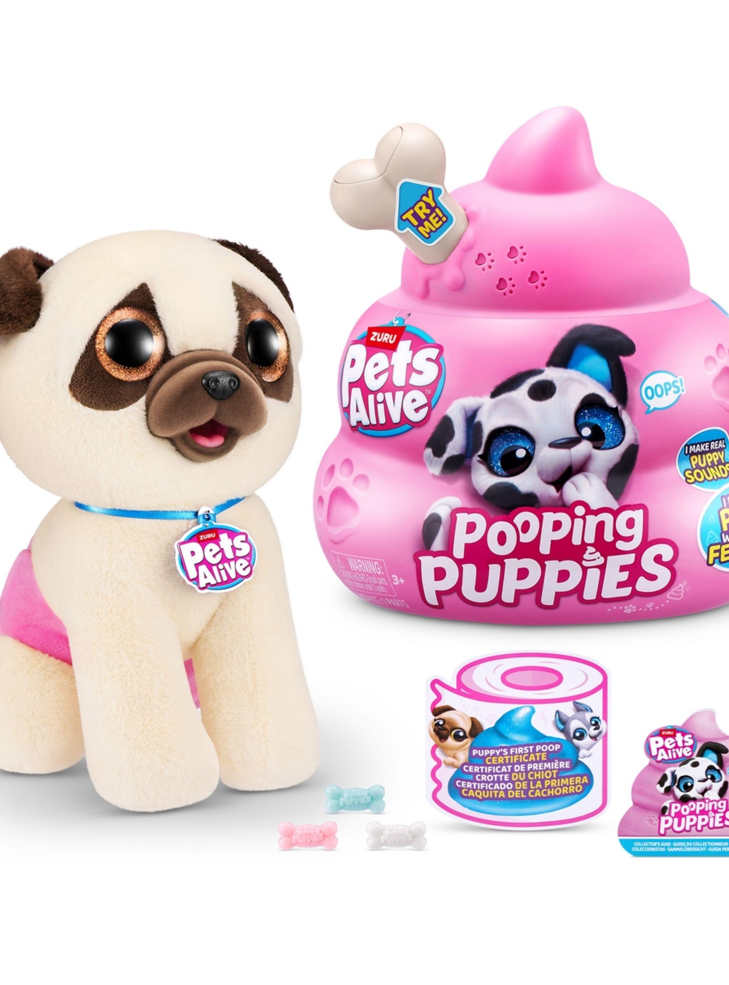 Mascota Real Pooping Puppies Pets Alive - Hueso Marfil-4