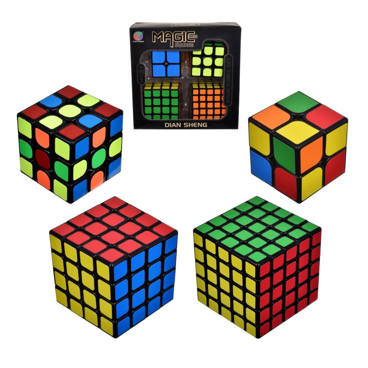 Set De 4 Cubos Magicos 2x2, 3x3, 4x4 Y 5x5-1