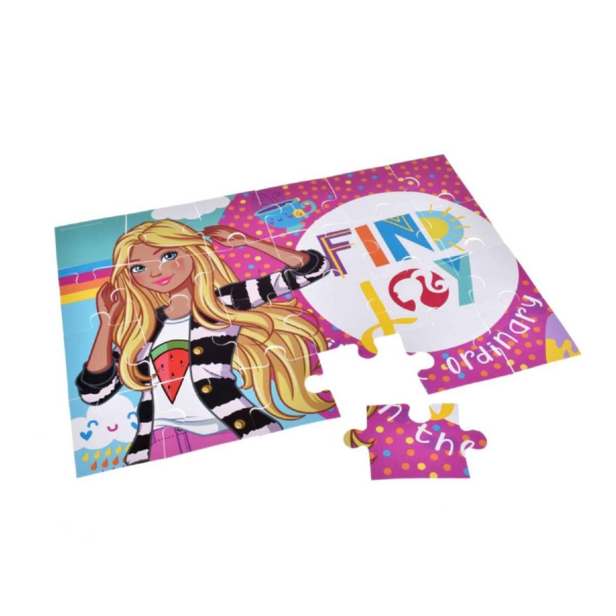 Puzzle 24, 48 Y 60 Piezas Barbie / Hotwheels Mattel - Barbie-1