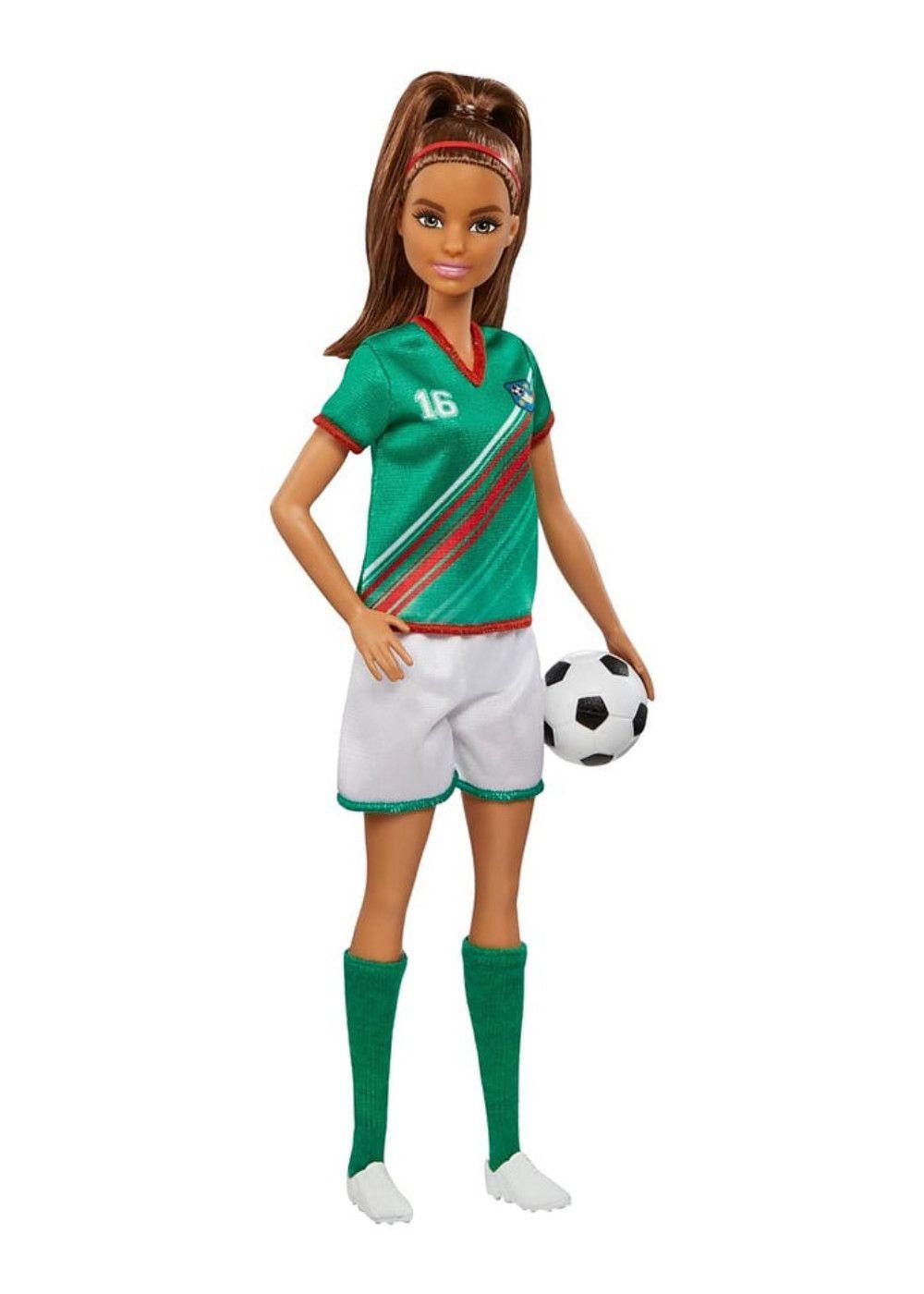 BARBIE JUGADORA DE FUTBOL PLAYERA VERDE-4