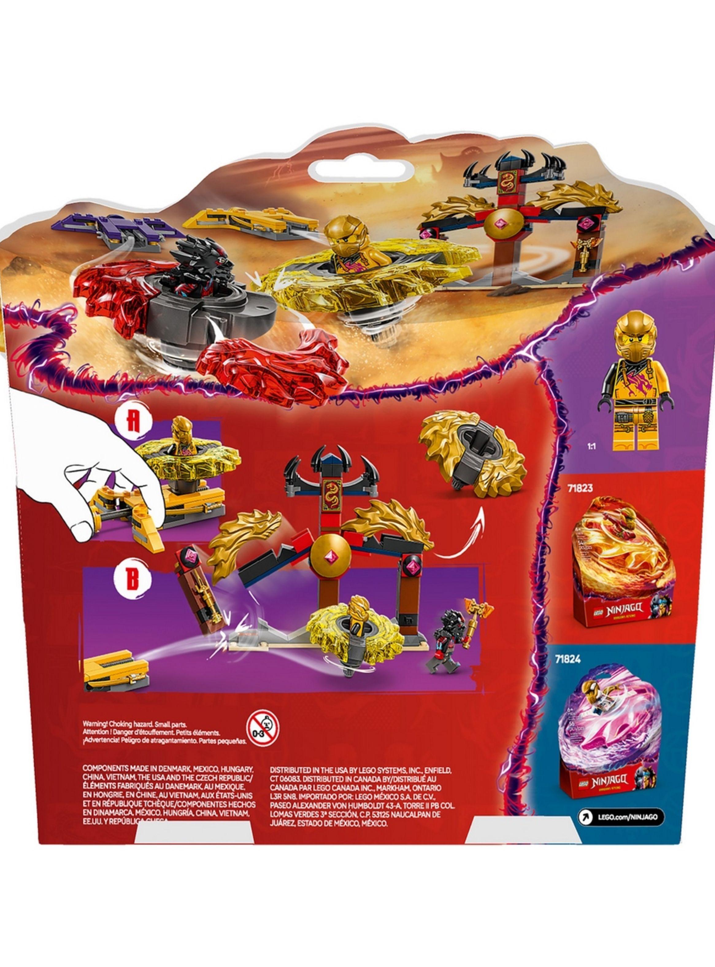 Bloques LEGO NINJAGO Pack de Combate Spinjitzu 186 piezas-3