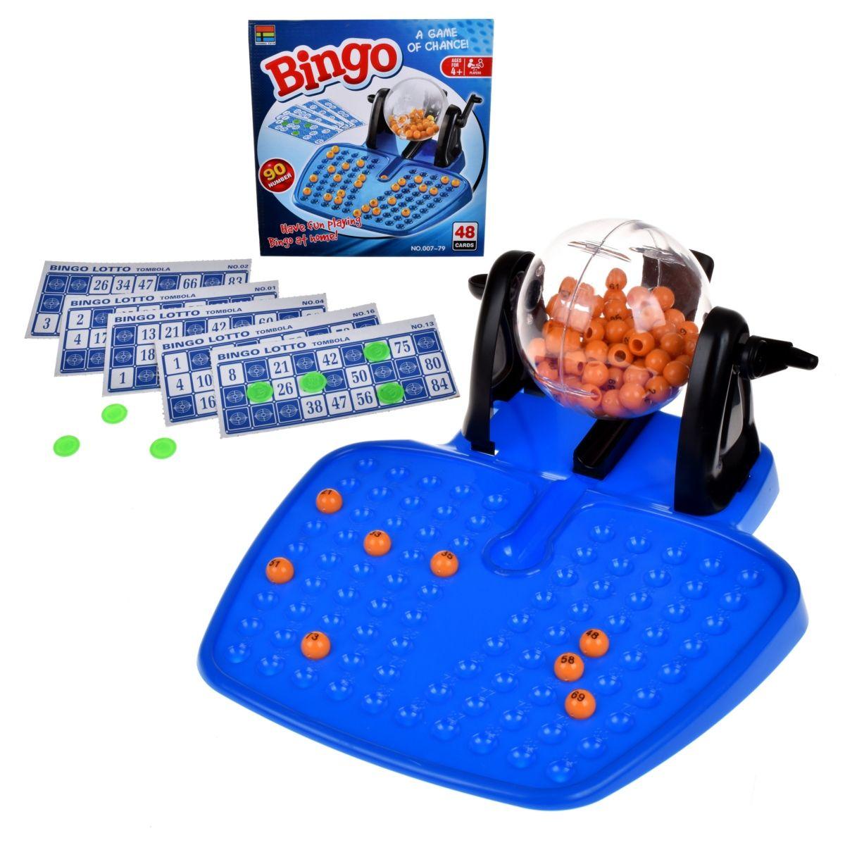 Bingo Con Tombola Plastica Con 48 Tarjetas Y 90 Numeros-2