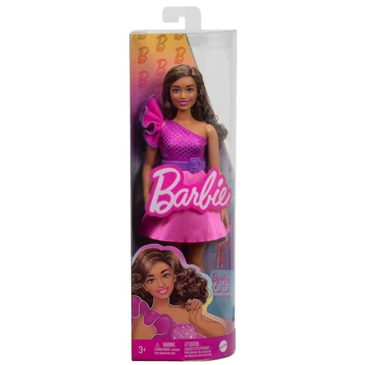 Muñeca Barbie Fashionista - Vestido rosa-2