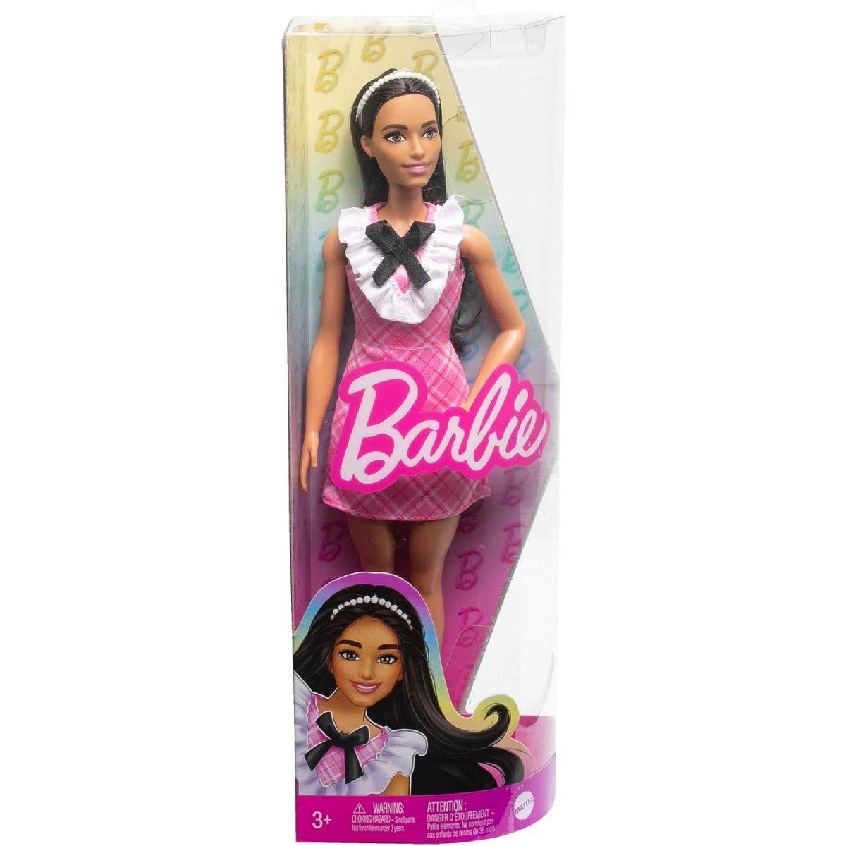 Barbie Fashionistas - Vestido Tartan Rosado-2