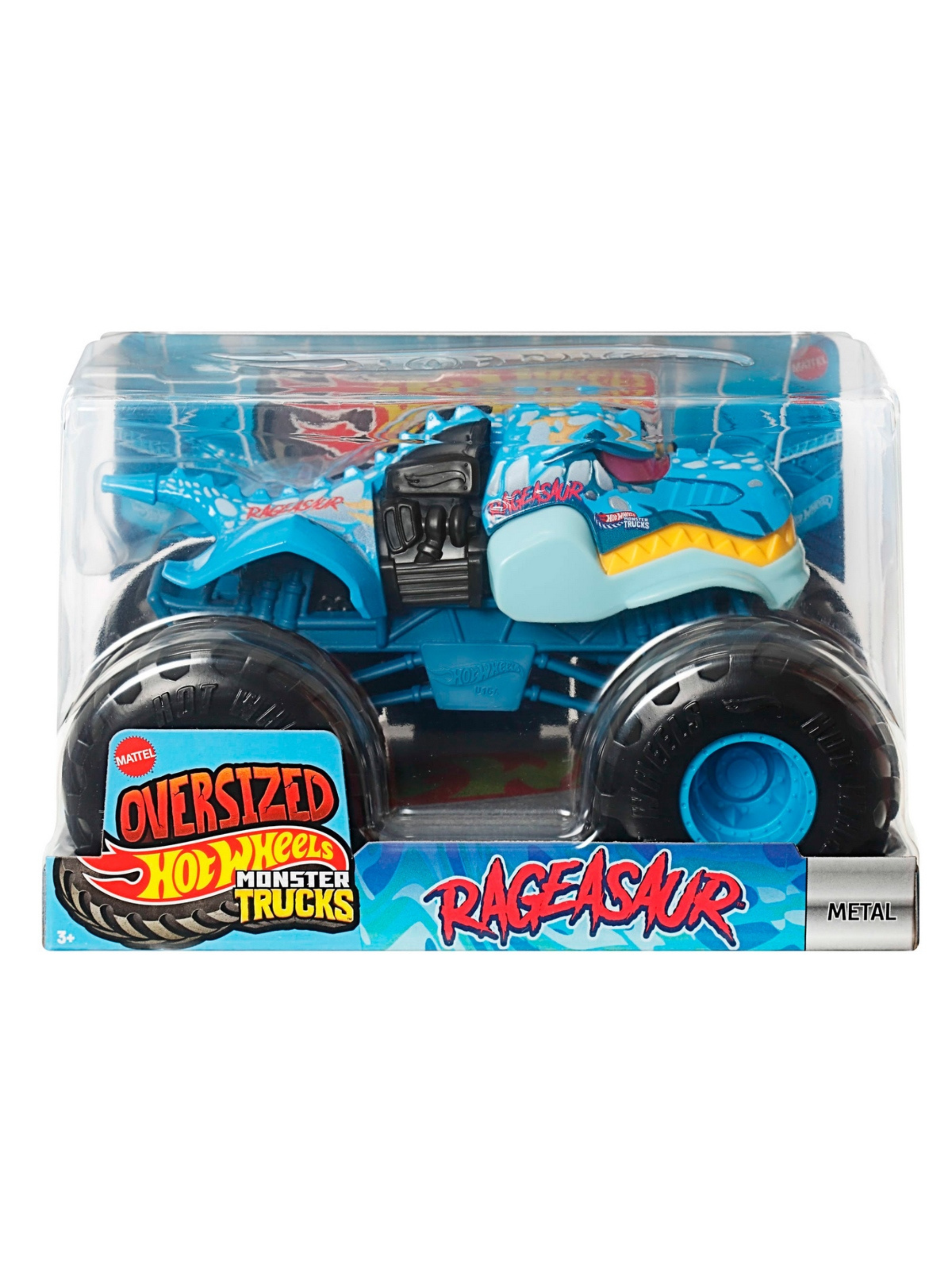 HOT WHEELS MONSTER TRUCKS ESCALA 1:24 - RAGEASAUR-1