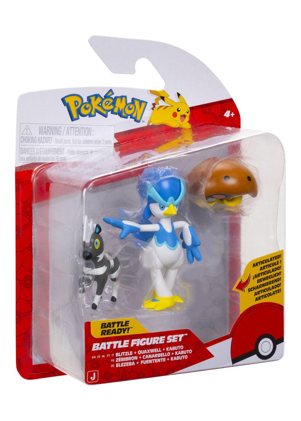 Pokemon Pack 3 Figuras - Blitzle + Quaxwell + Kabuto-2