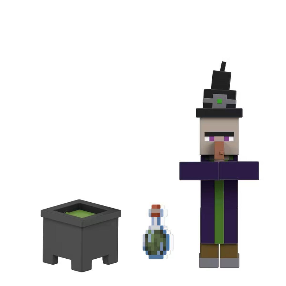 MINECRAFT CORE FIGURA DE 8CM CON CRAFTING  MATTEL - BRUJA-0