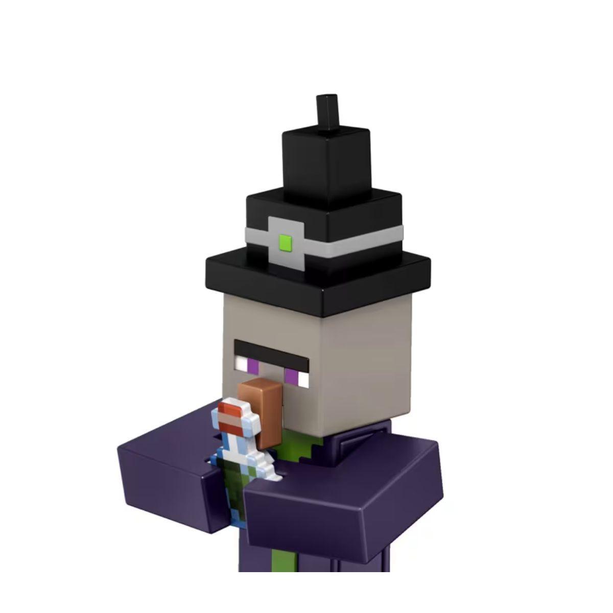 MINECRAFT CORE FIGURA DE 8CM CON CRAFTING  MATTEL - BRUJA-1