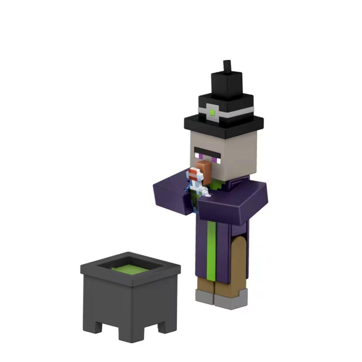 MINECRAFT CORE FIGURA DE 8CM CON CRAFTING  MATTEL - BRUJA-2