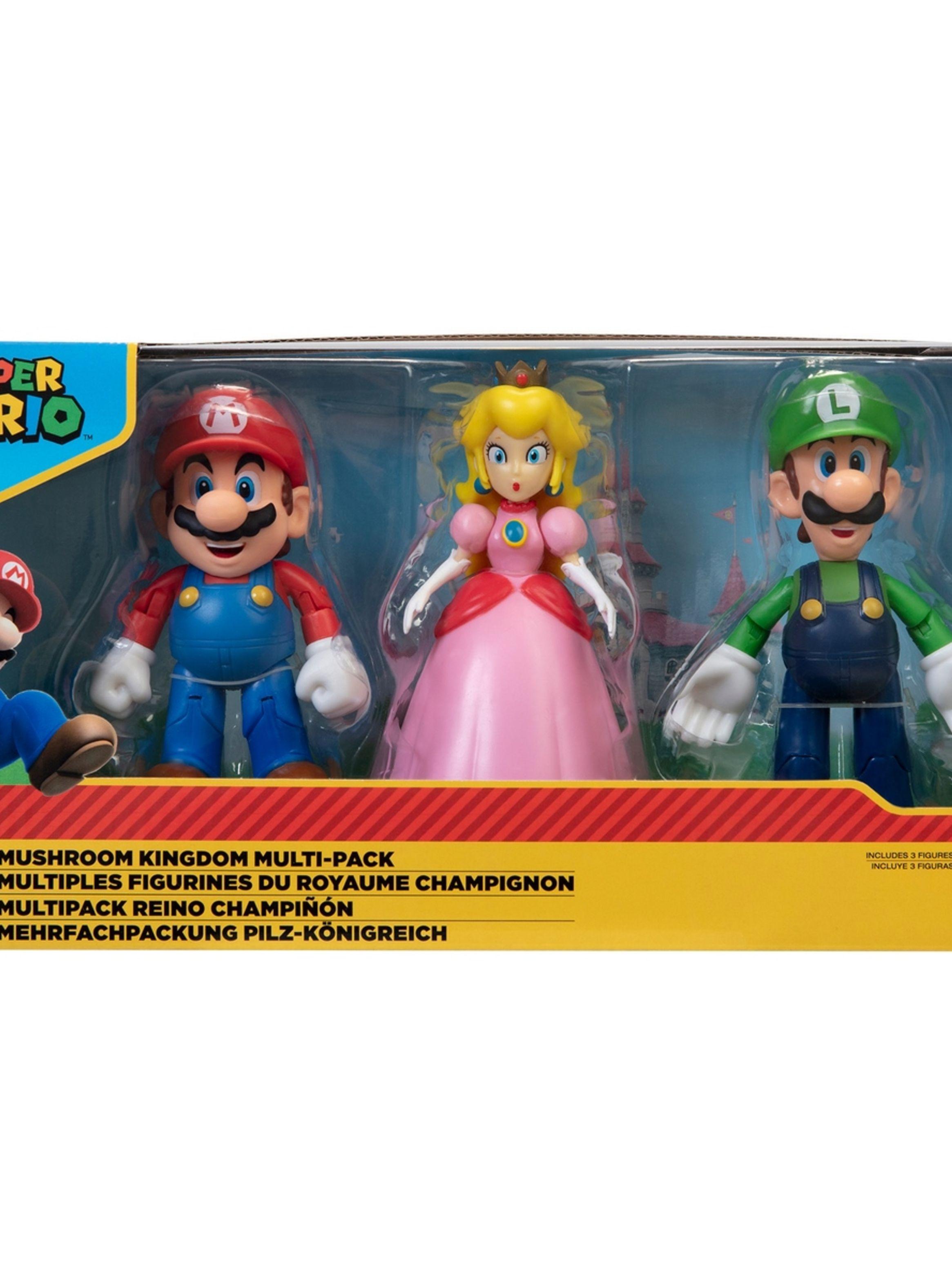 Set 3 figuras 10 cm Mushroom Kingdom Super Mario de Nintendo-2
