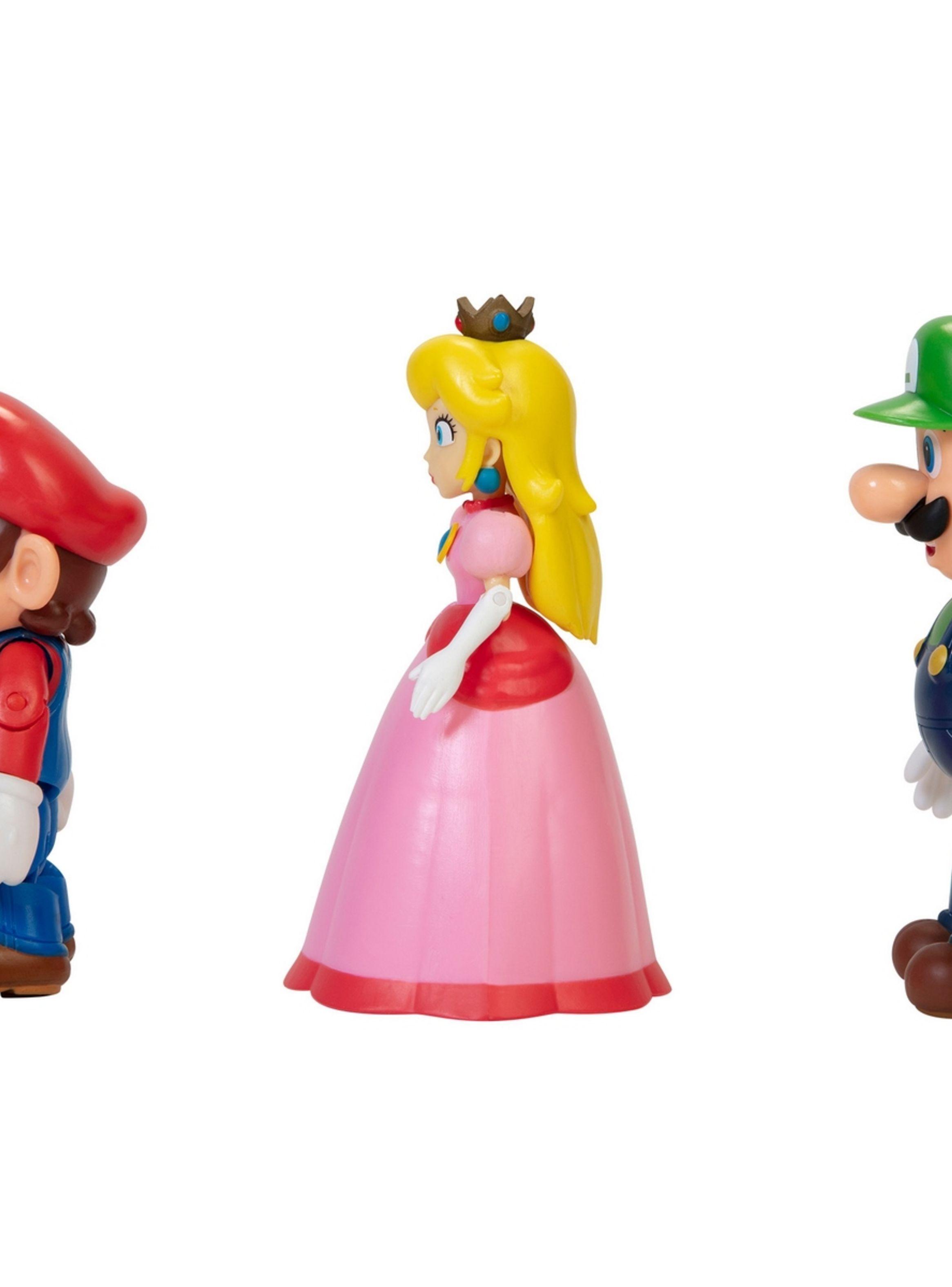 Set 3 figuras 10 cm Mushroom Kingdom Super Mario de Nintendo-4