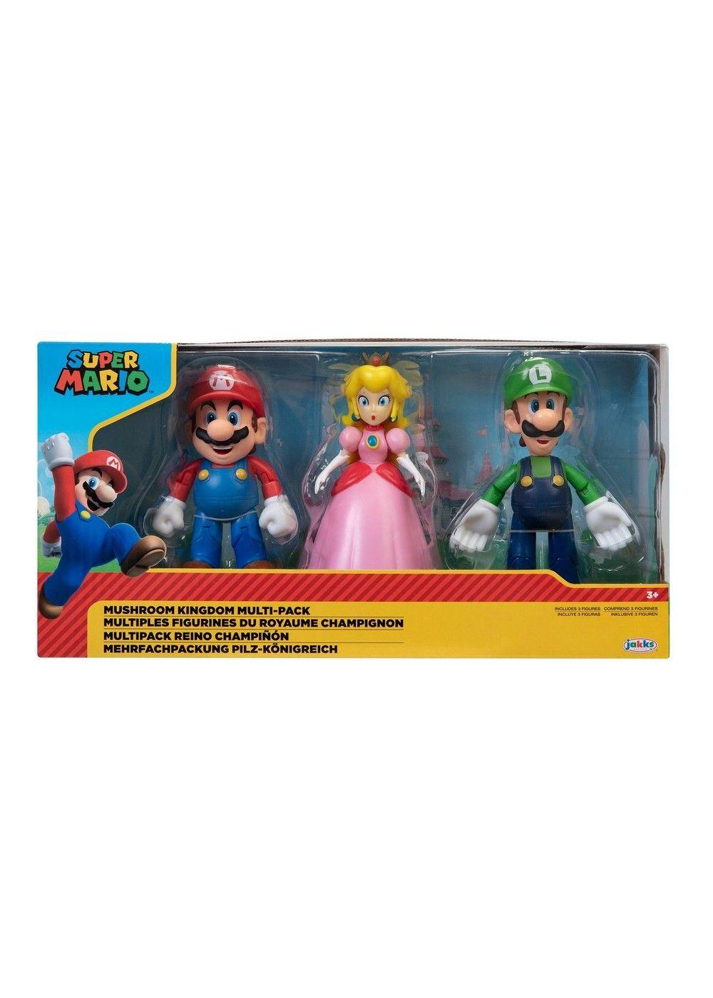 Set 3 figuras 10 cm Mushroom Kingdom Super Mario de Nintendo-2