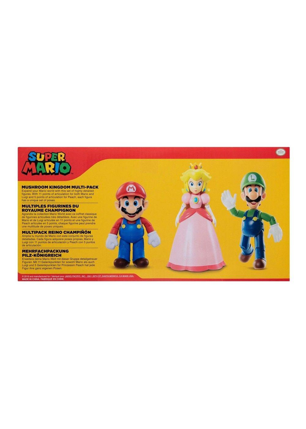 Set 3 figuras 10 cm Mushroom Kingdom Super Mario de Nintendo-3