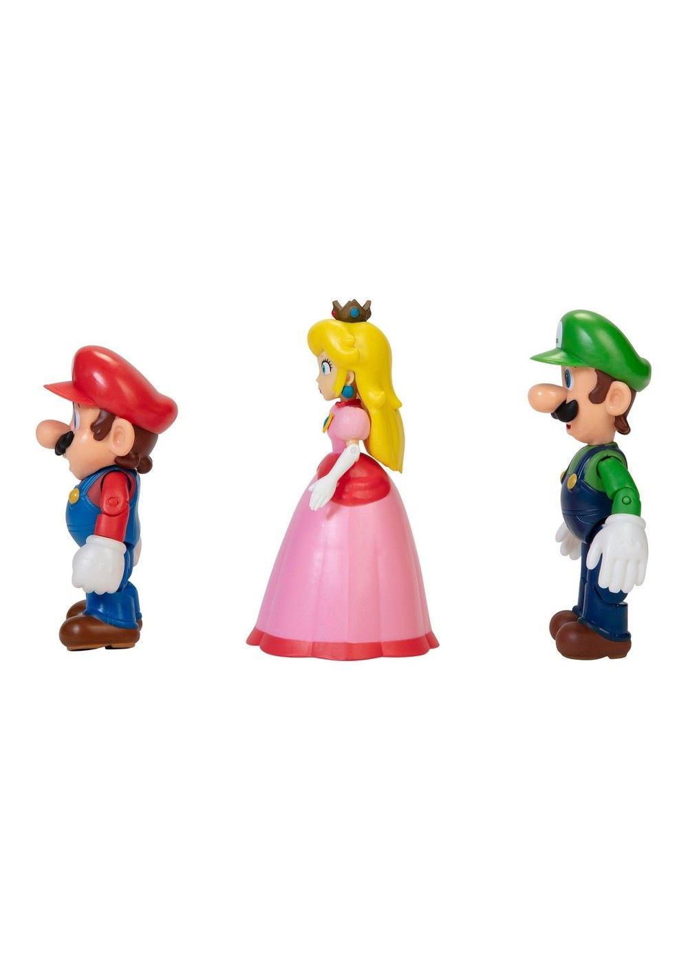 Set 3 figuras 10 cm Mushroom Kingdom Super Mario de Nintendo-4