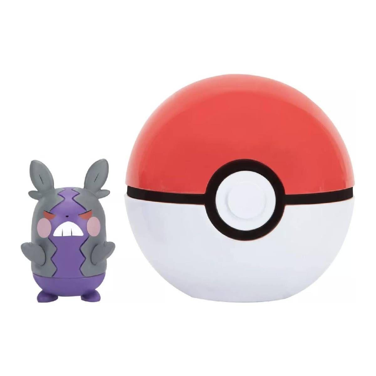 Pokebola Con Figura Pokemon - Hangry Morpeko & Poke Ball-1