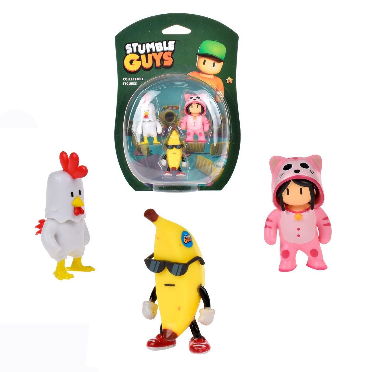 PACK 3 FIGURAS 5 CMS STUMBLE GUYS - BANANA GUY-0