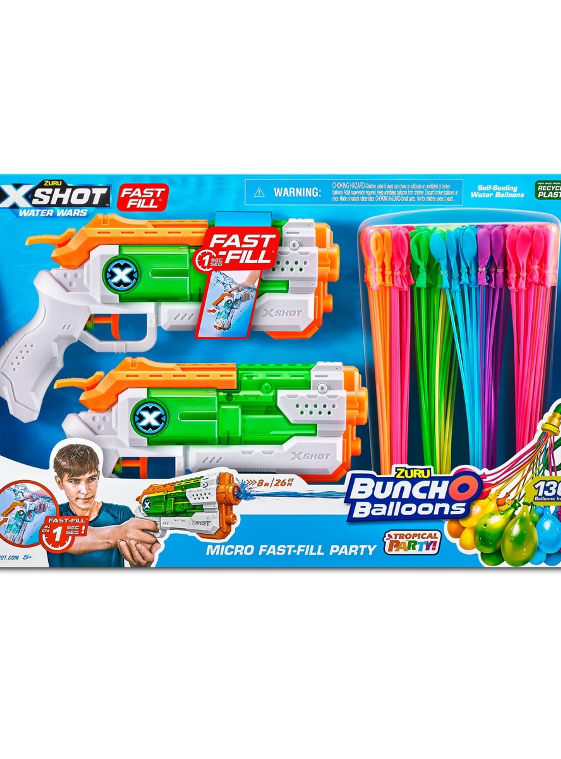 2 LANZADORES DE AGUA X-SHOT Y GLOBOS DE AGUA BUNCH-2