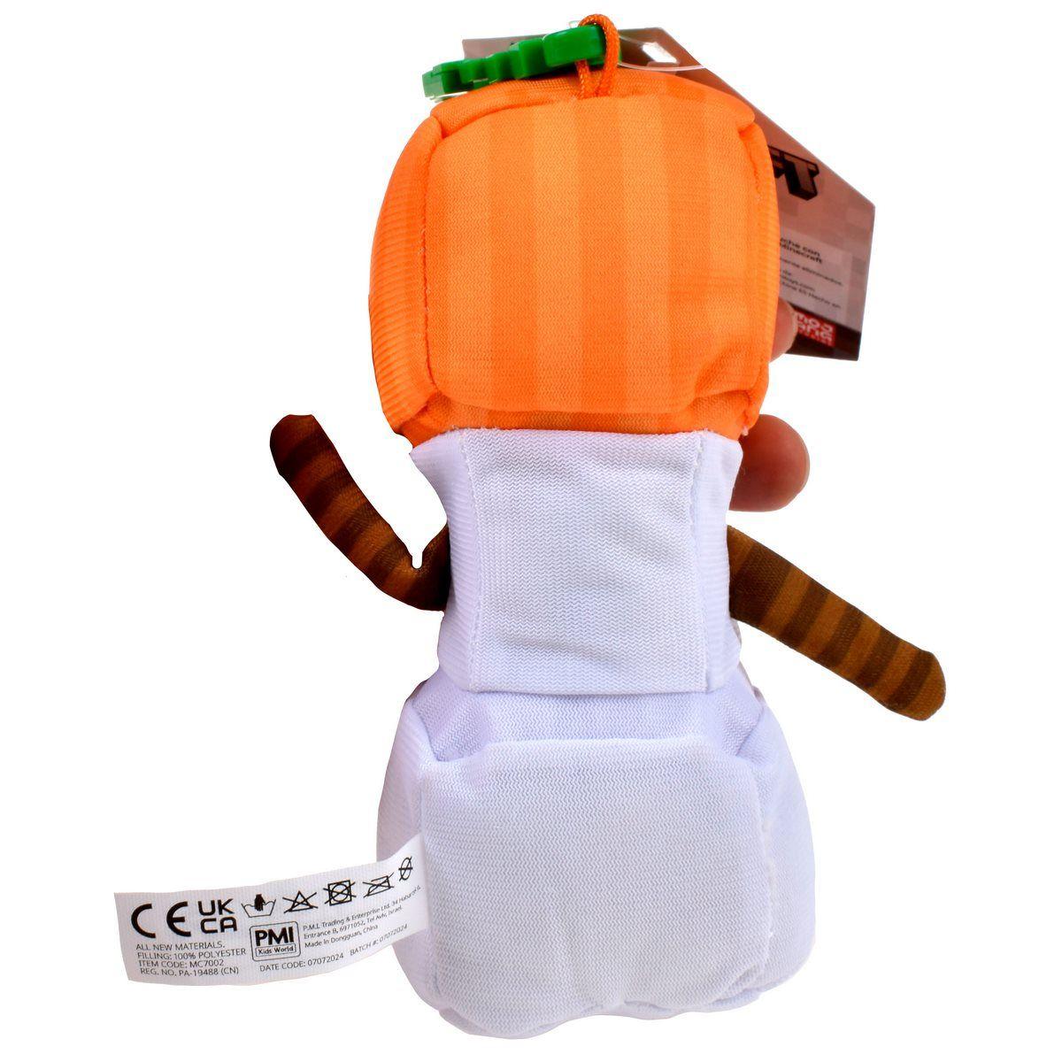 PELUCHE CON CLIP MINECRAFT - GOLEM DE NIEVE-4