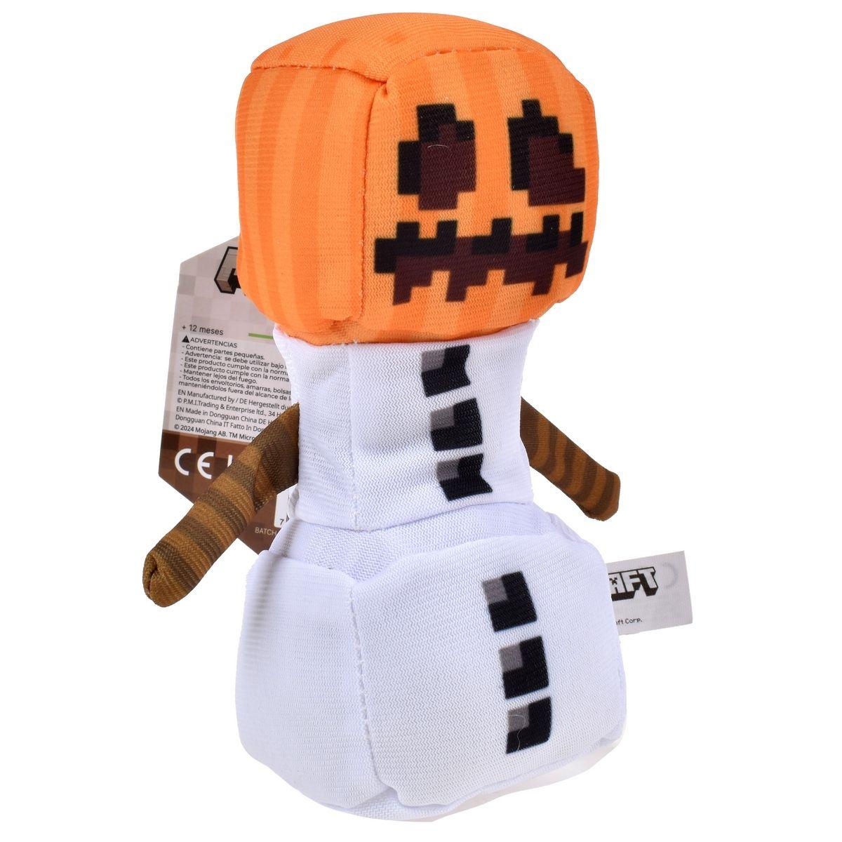 PELUCHE CON CLIP MINECRAFT - GOLEM DE NIEVE-5