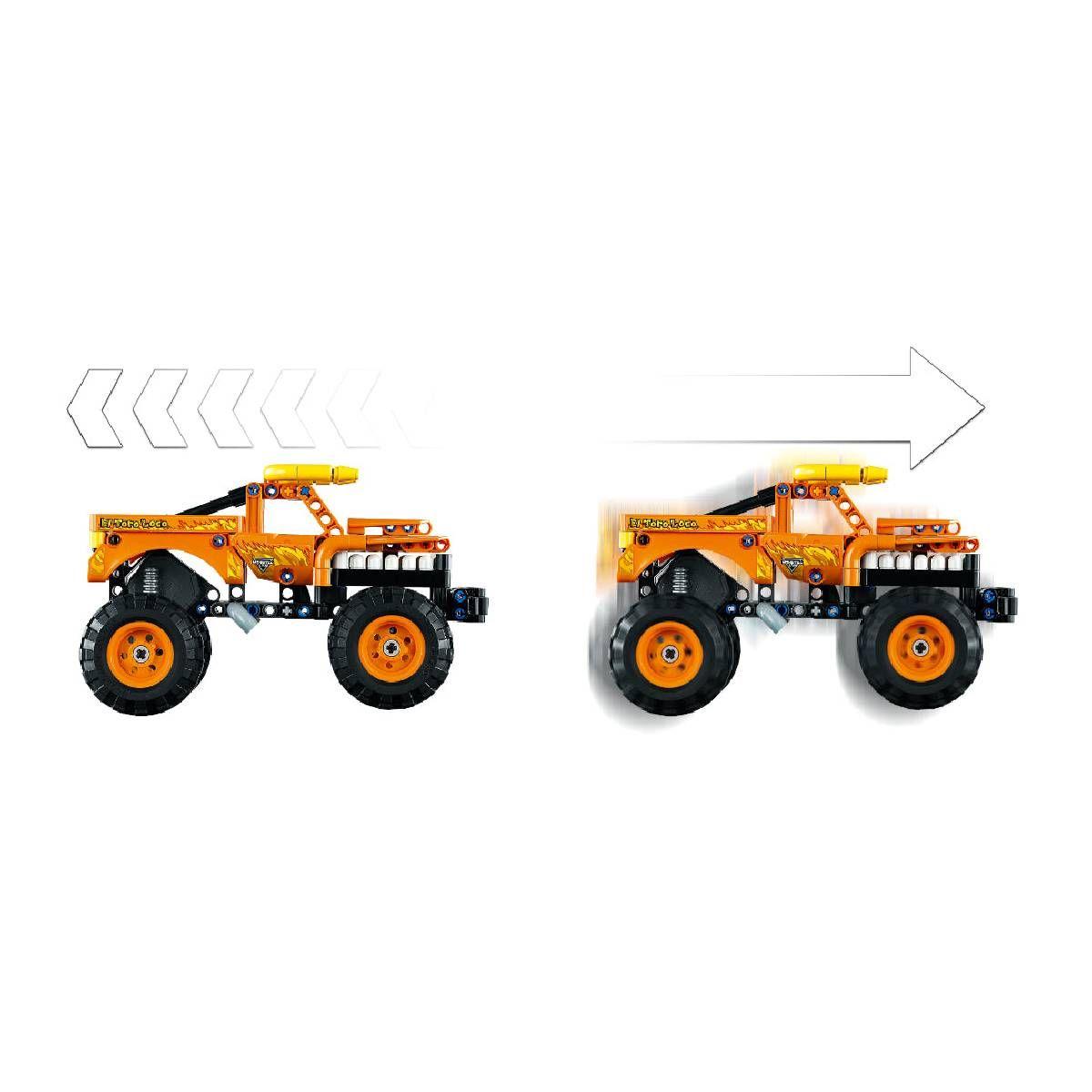 MONSTER JAM EL TORO LOCO LEGO TECHNIC-4