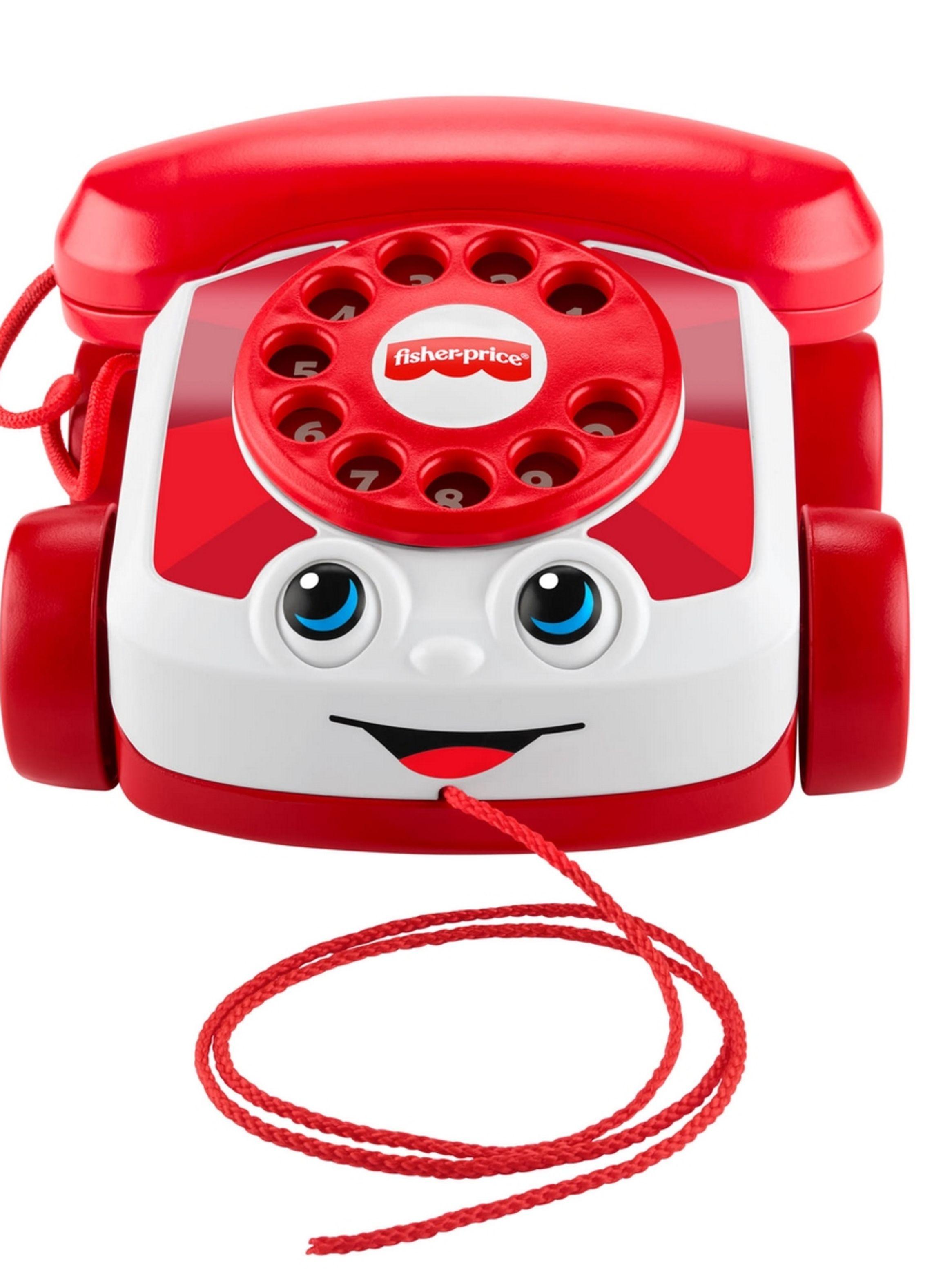 Fisher-Price Juguete Para Bebés Teléfono Parlanchín Rojo-3