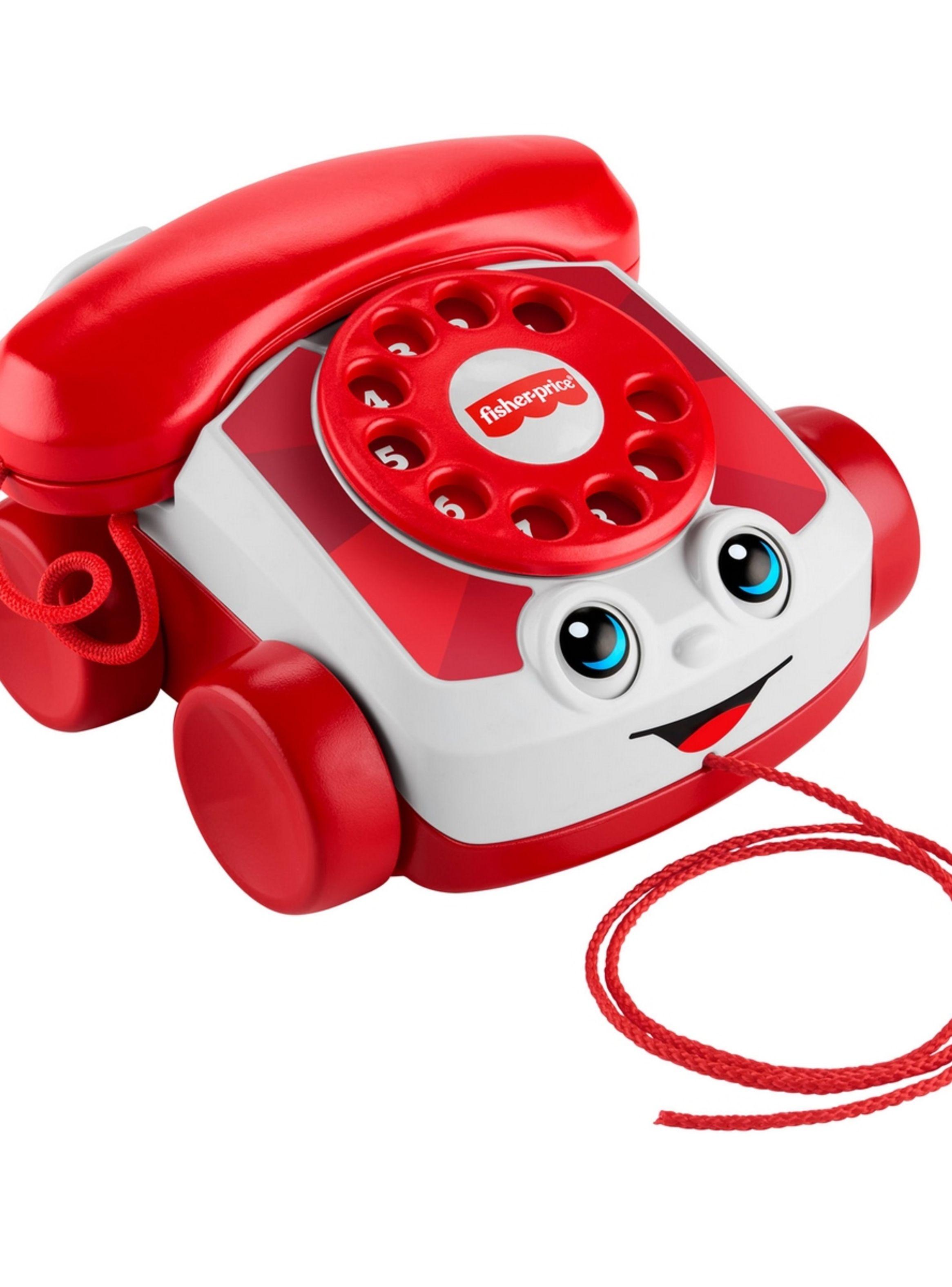 Fisher-Price Juguete Para Bebés Teléfono Parlanchín Rojo-4