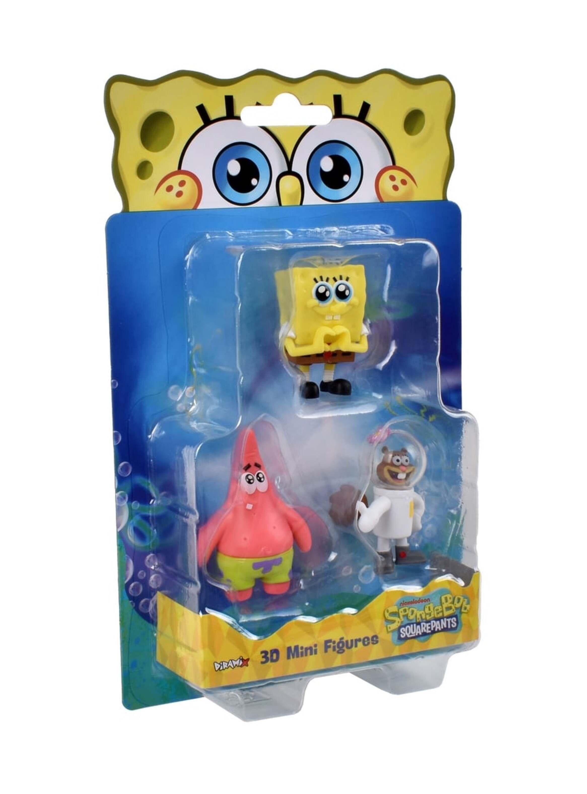 Pack 3 Figuras 5 Cm En Blister Bob Esponja - Arenita-3