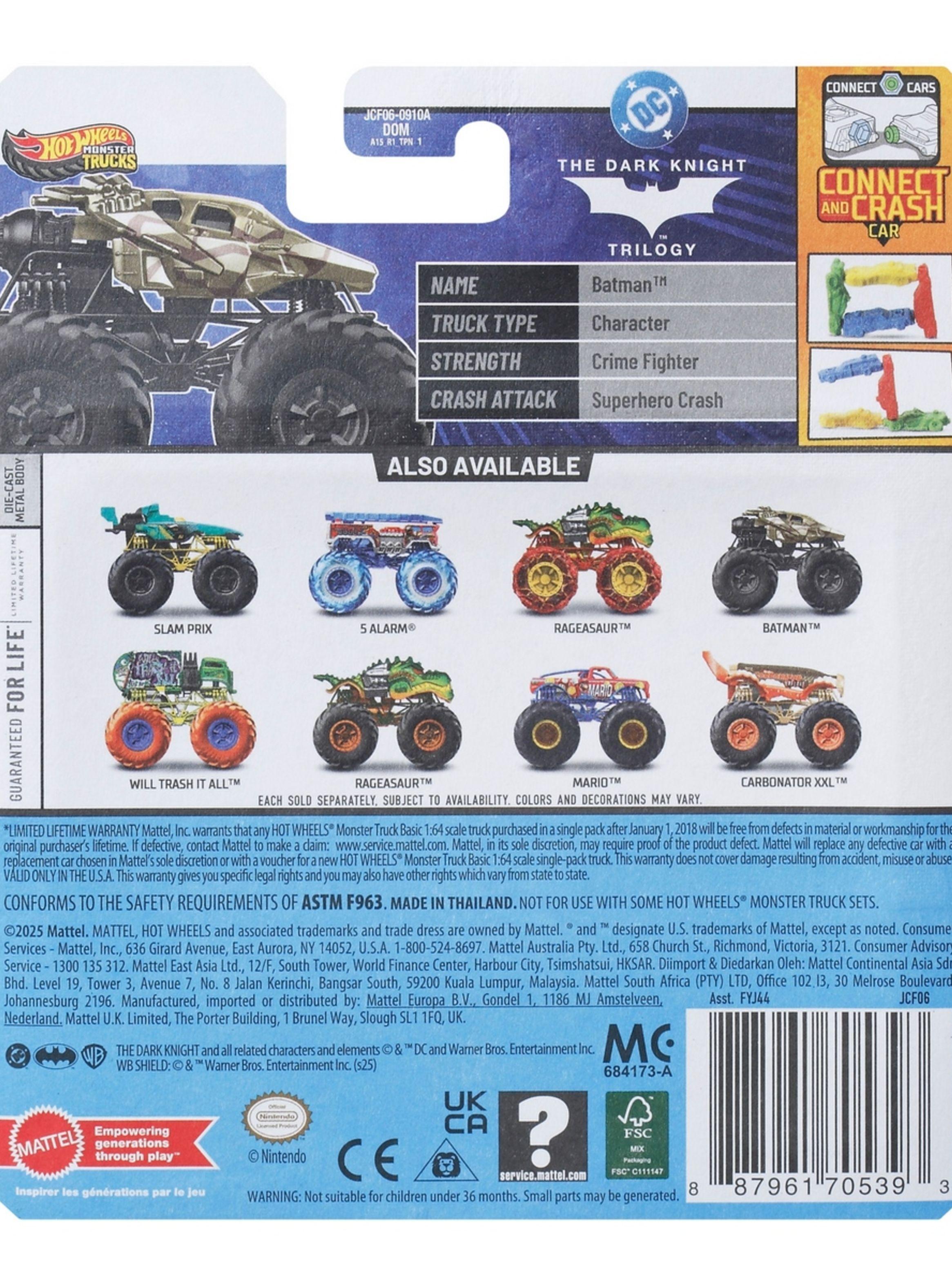 Hot Wheels Monster Truck Escala 1:64 - Batman-1