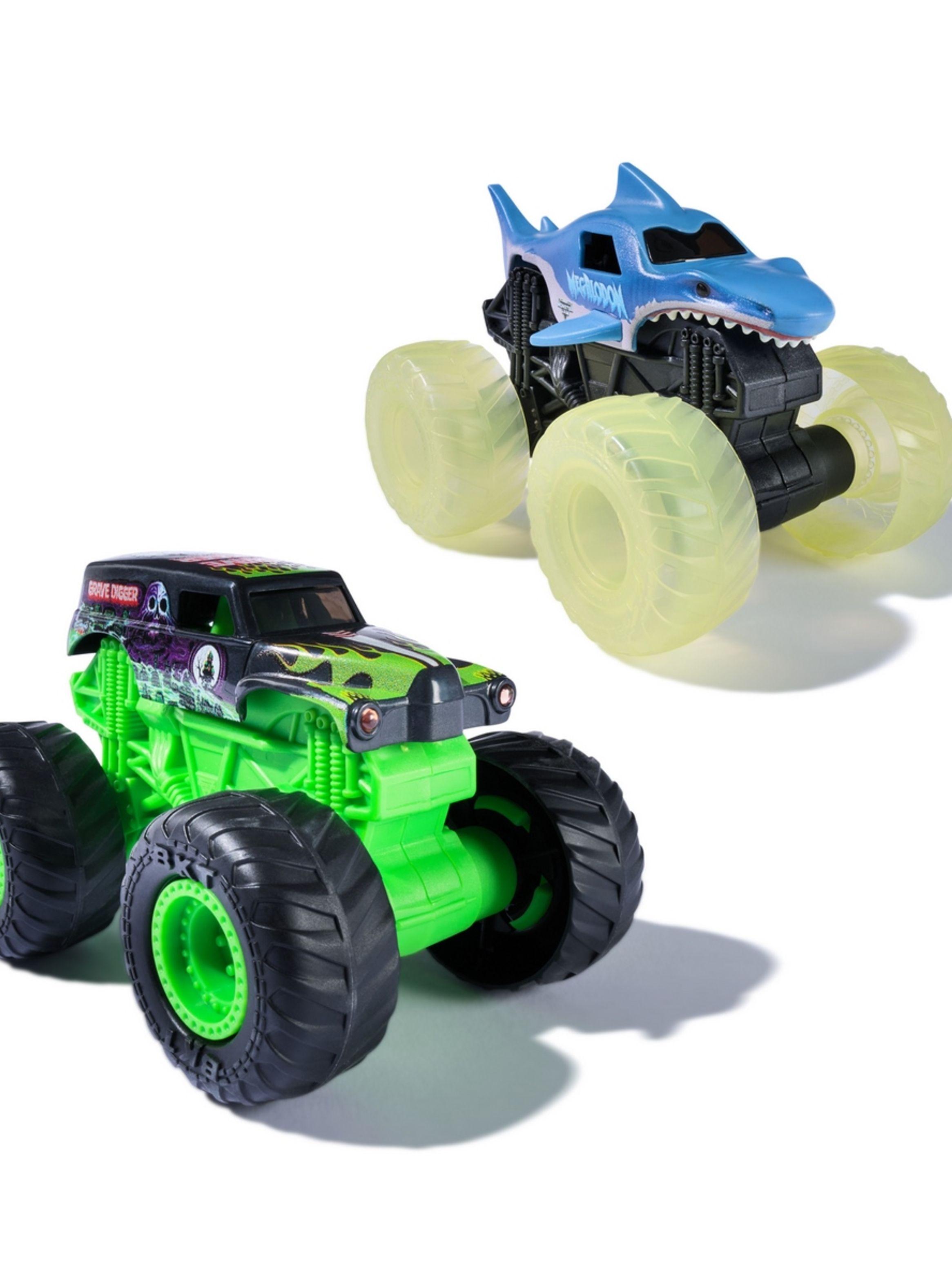 MONSTER JAM PACK 2 VEHÍCULOS CON LUZ 1:43-0