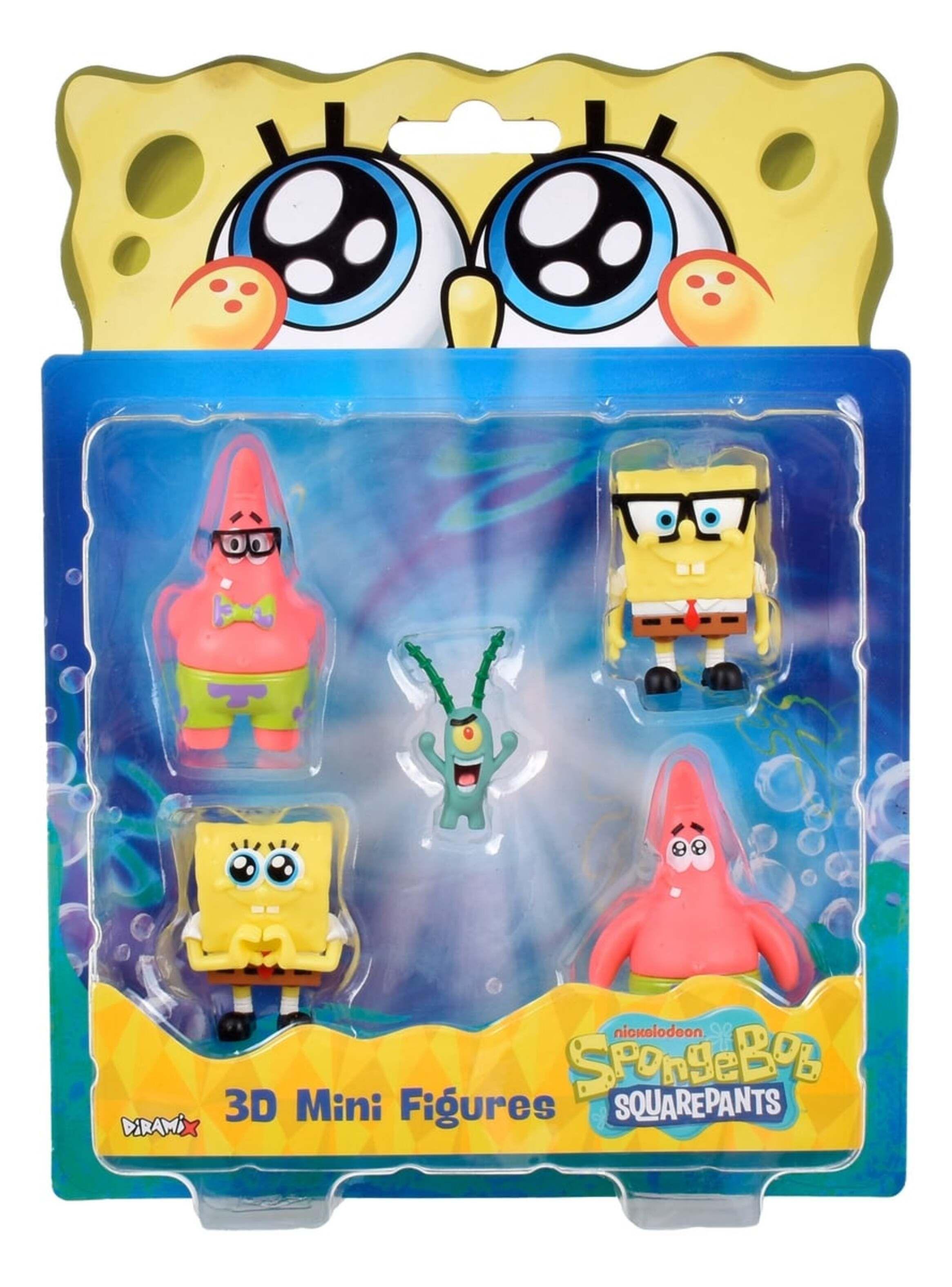Pack 5 Figuras 5 Cm En Blister Bob Esponja - Plankton-2