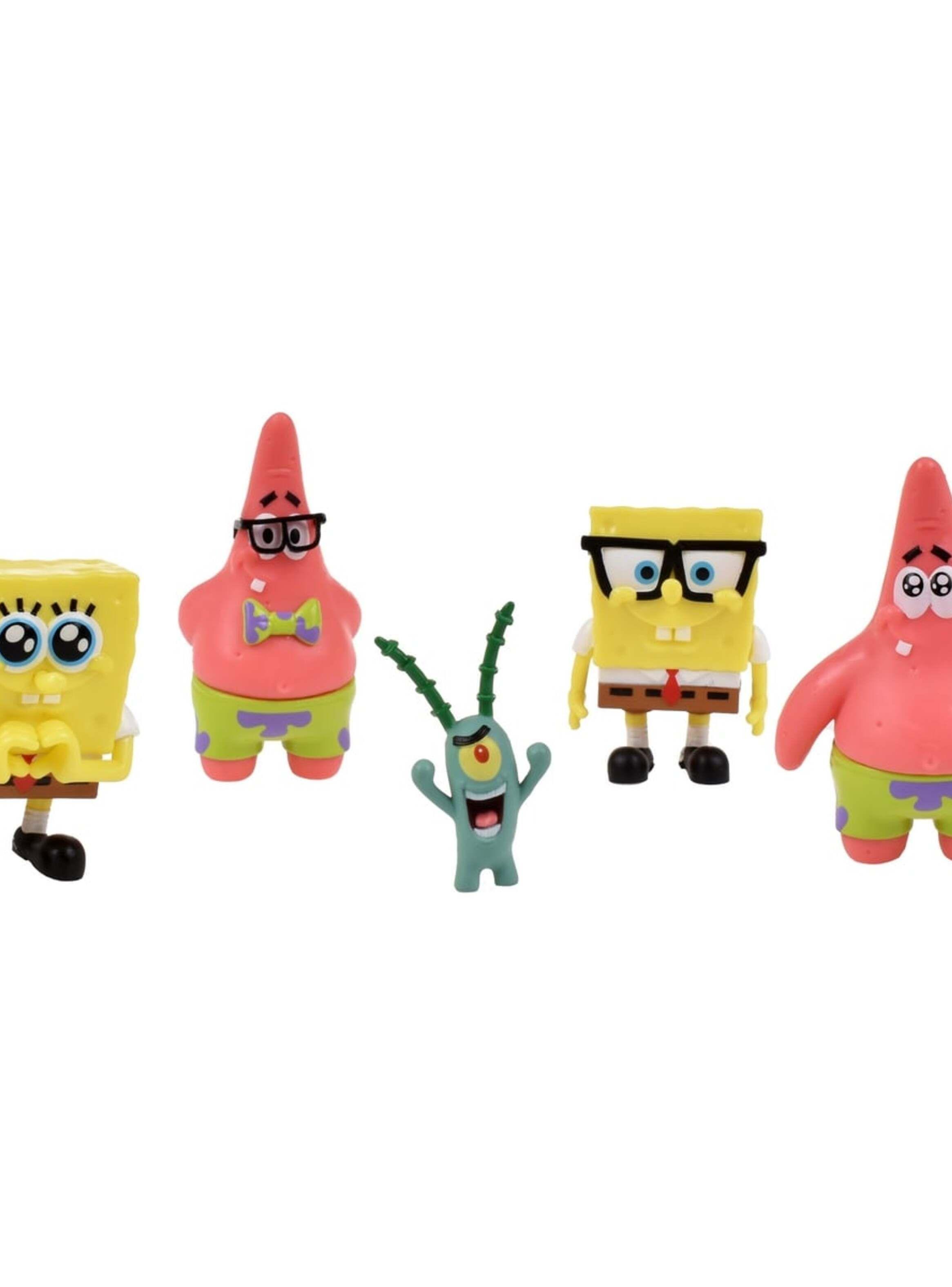Pack 5 Figuras 5 Cm En Blister Bob Esponja - Plankton-5