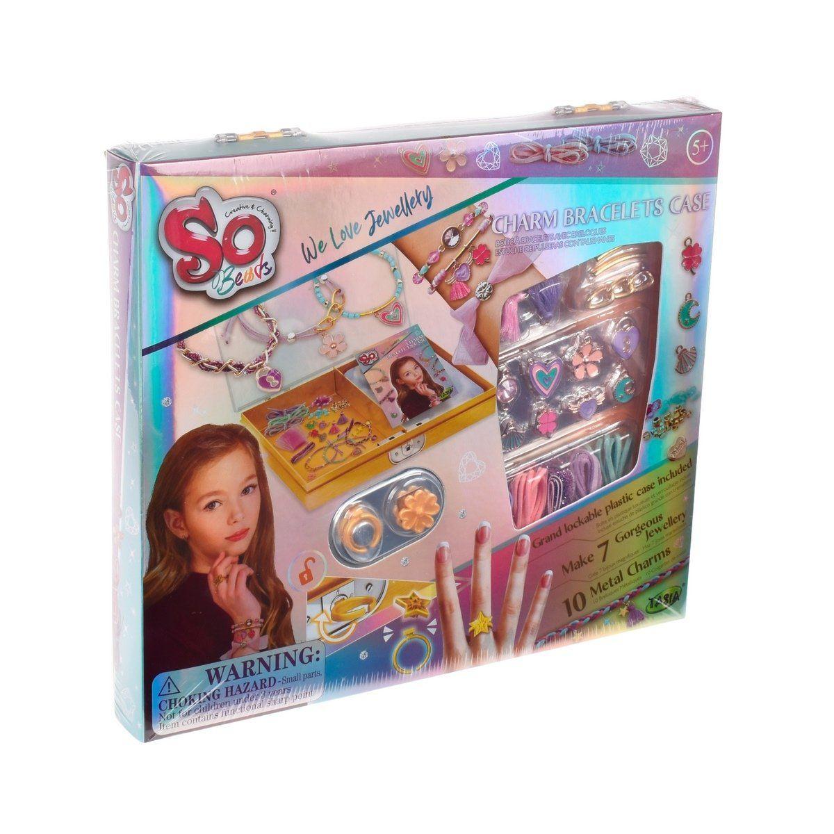 SET CREACION DE PULSERAS CON CHARMS Y COLORES EN JOYERO-2