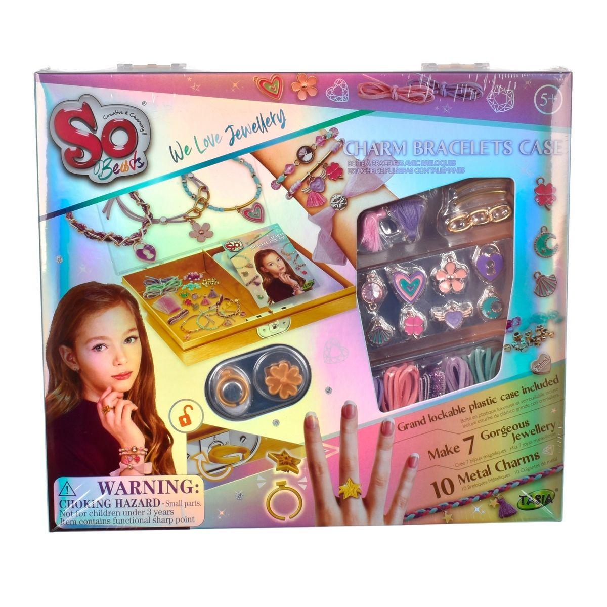 SET CREACION DE PULSERAS CON CHARMS Y COLORES EN JOYERO-3