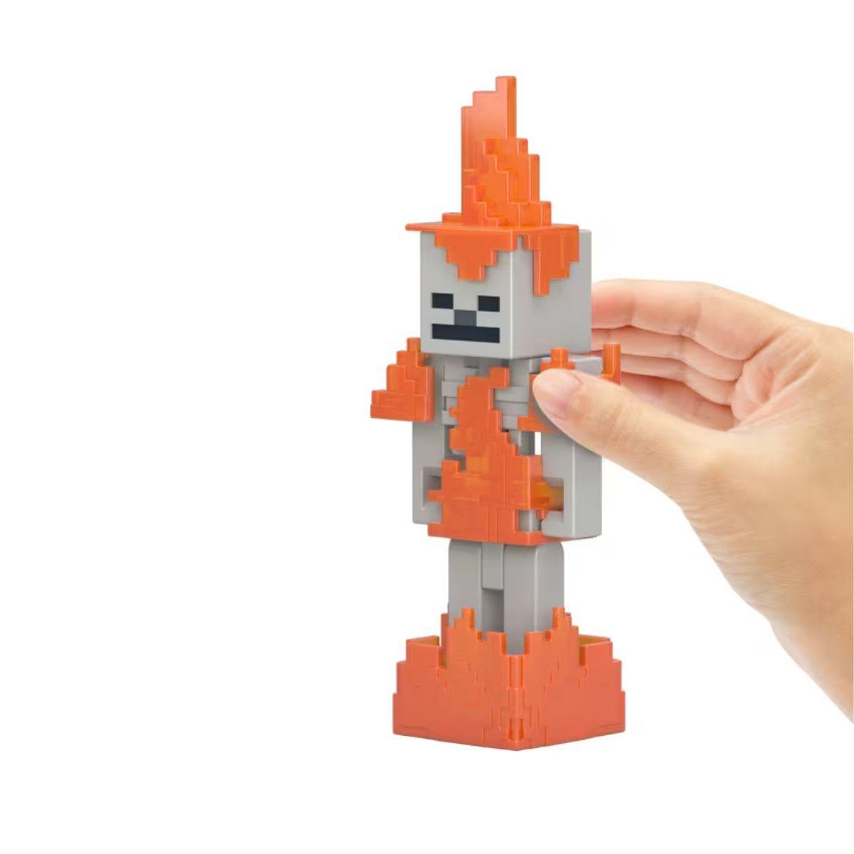 MINECRAFT FIGURA DE 8CM CON CRAFTING  MATTEL - ESQUELETO-1